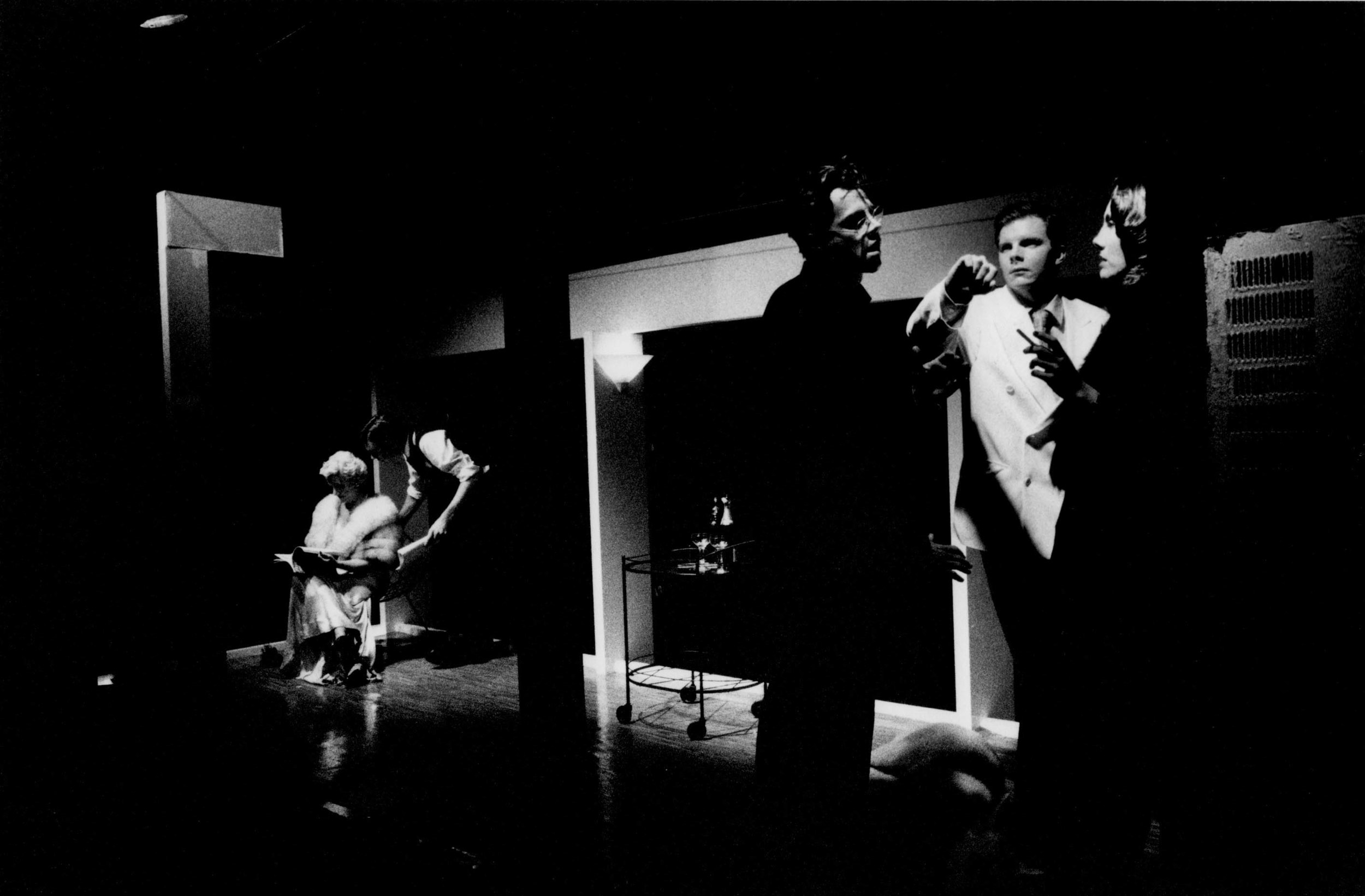 The Forgery (theater & video project 1997-2001) Performance Ohio Theater, New York City Set Design by Scott Fulmer Featuring Casey Spooner, Amy Galper, Magica Bottari, Ford Wright, Jeremiah Clancey