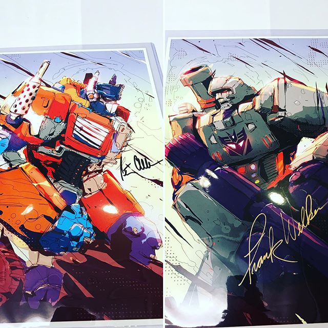 Another FanExpo, another pair of childhood idol autographs. #transformers #morethanmeetstheeye #PeterCullen #FrankWelker