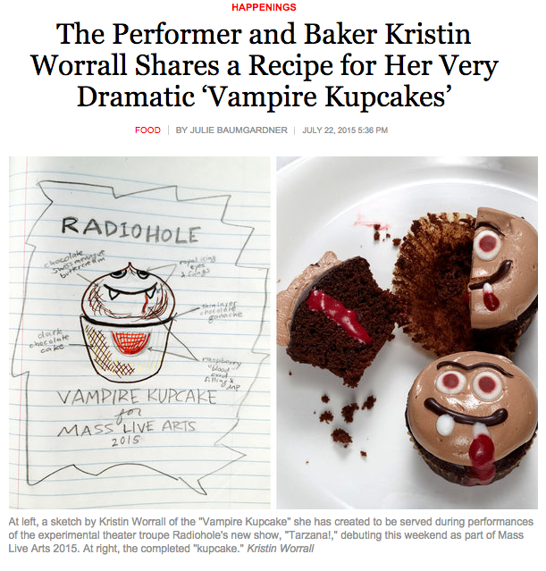 VAMPIRE KUPCAKES for RADIOHOLE, featured in "T Magazine" (NY Times)