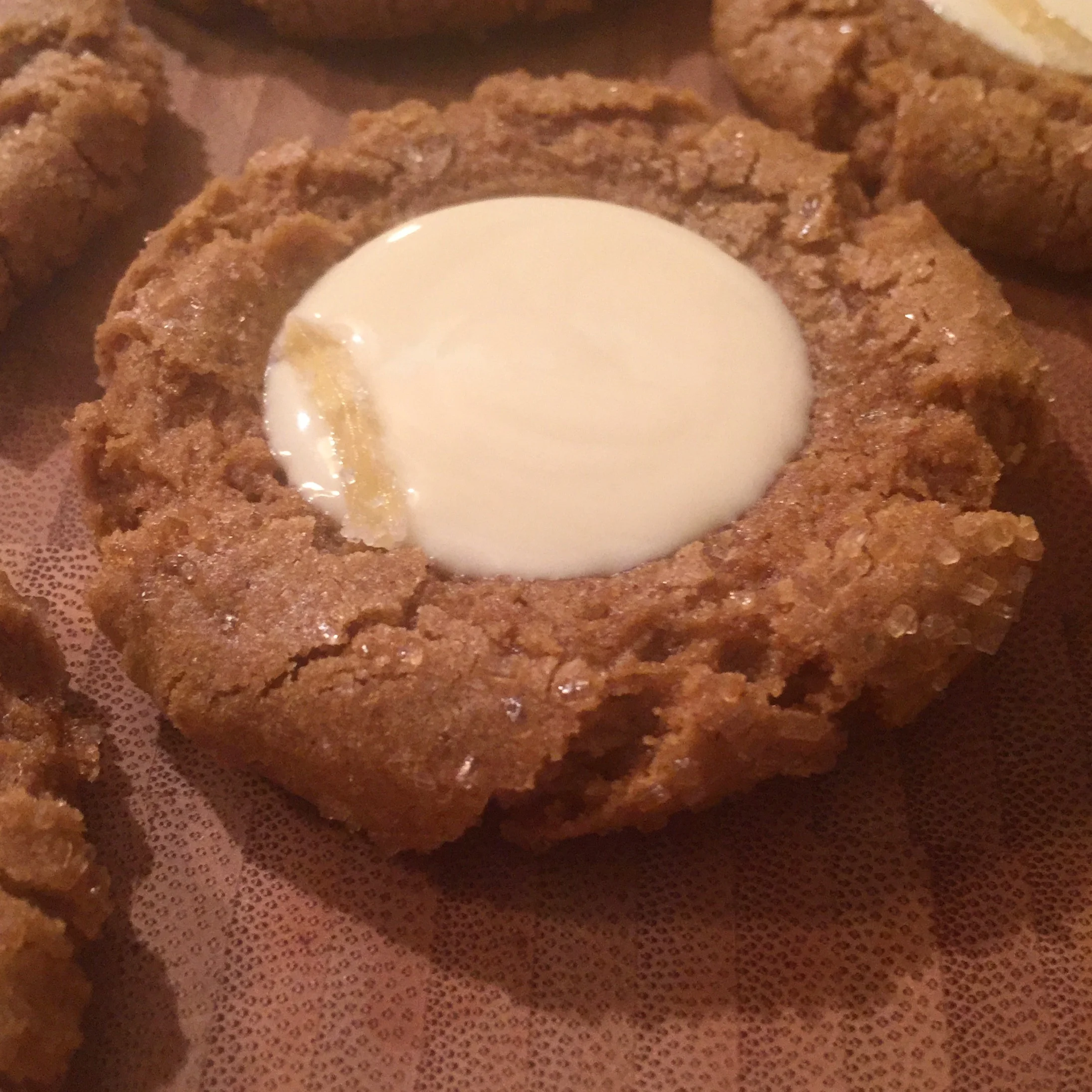 DAY 7: SUGARED GINGER COOKIE WITH WHITE CHOCOLATE