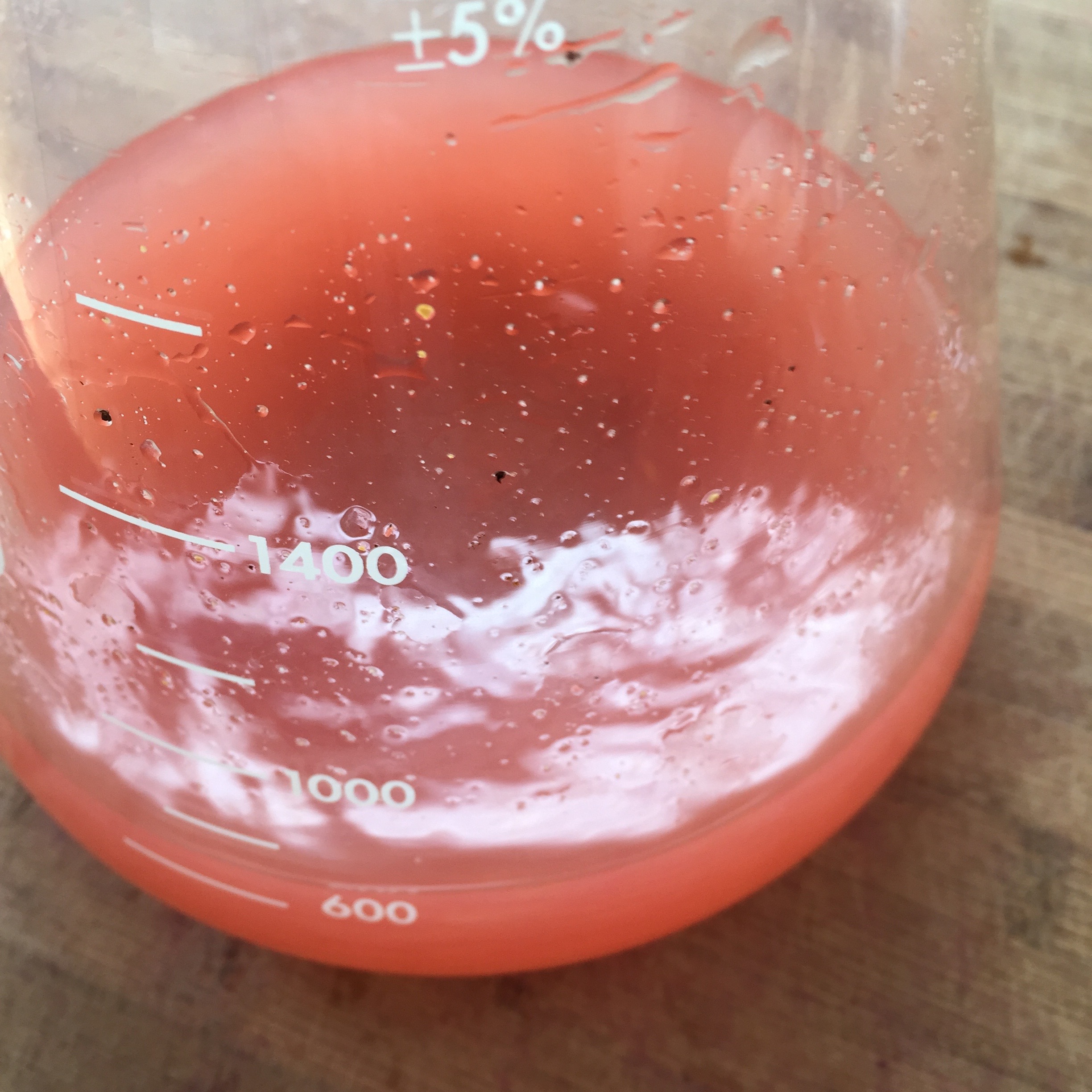 This 2000mL Erlenmeyer Flask is great for vortexing and serving!