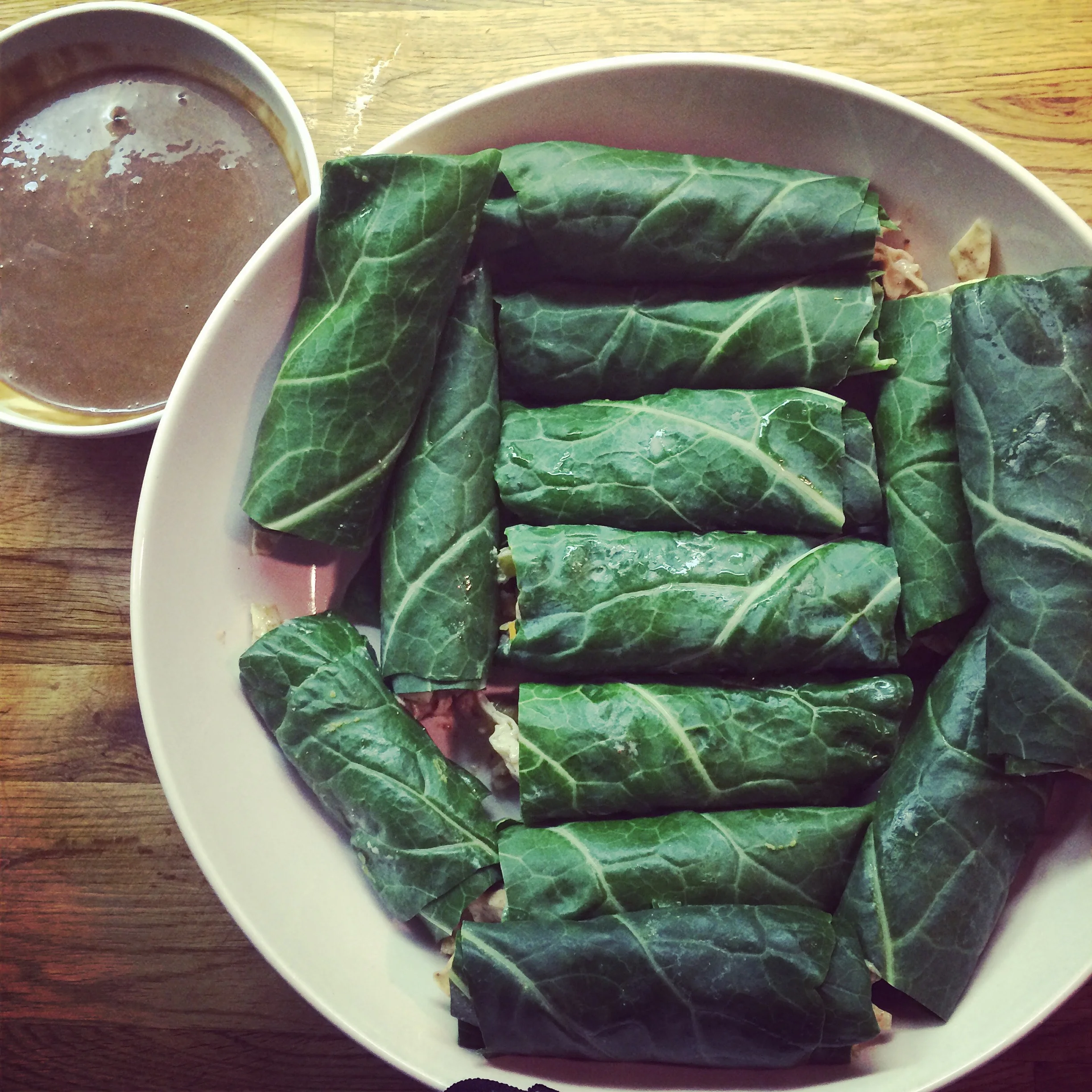 Raw Vegan Spicy Thai Wraps
