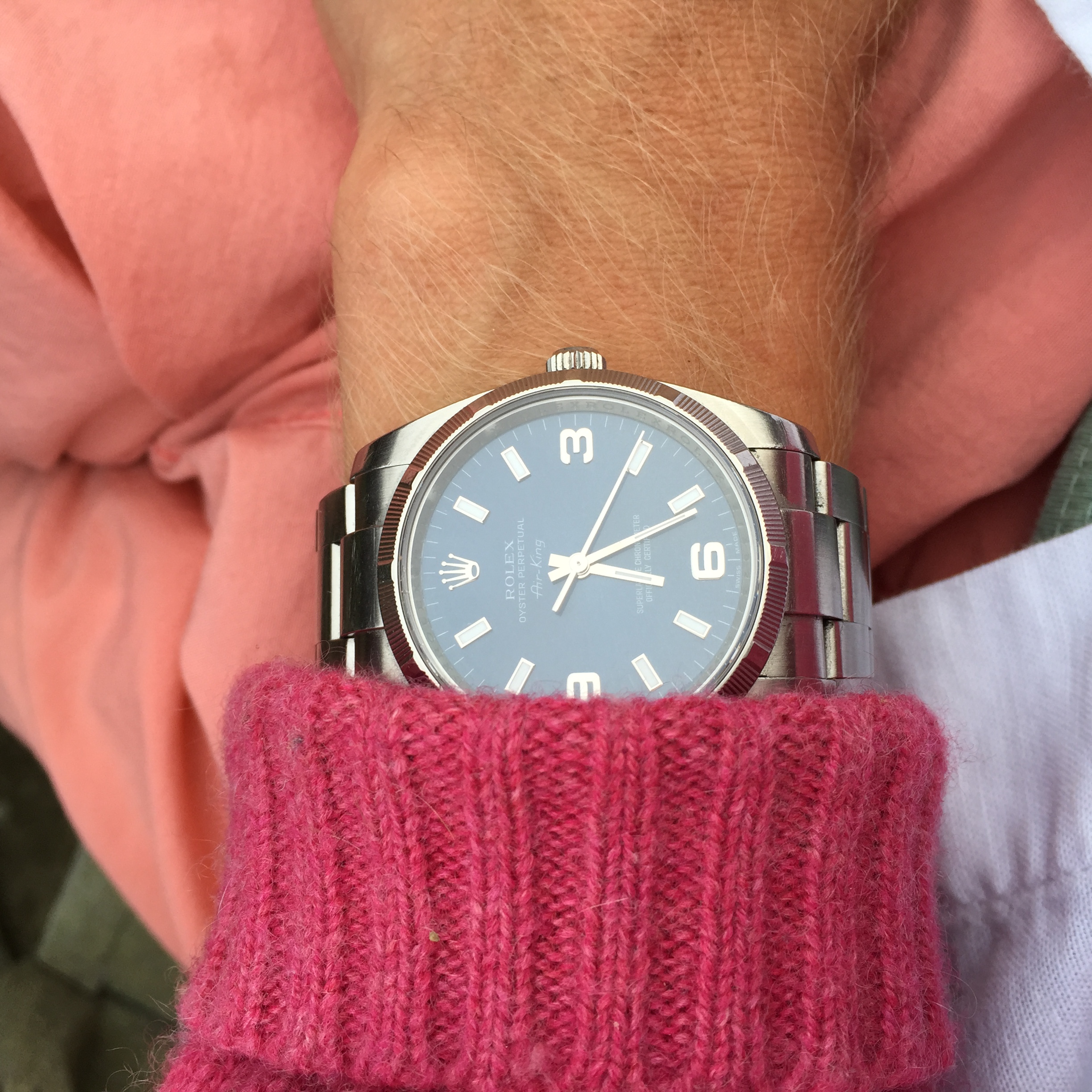 Rolex Air King, looks good for having logged over 2500 days of wear!