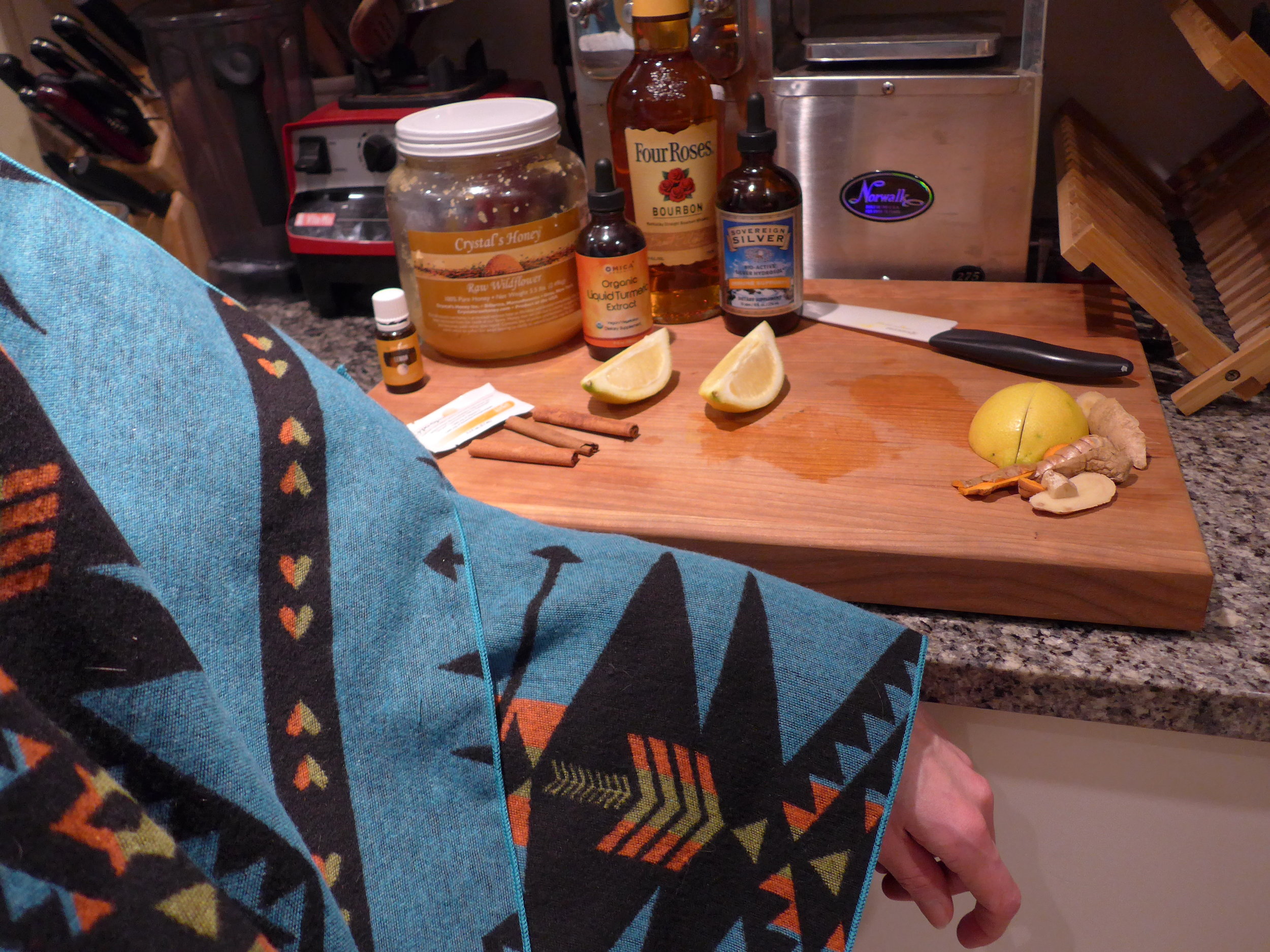 I wore a cape for the duration of this recipe