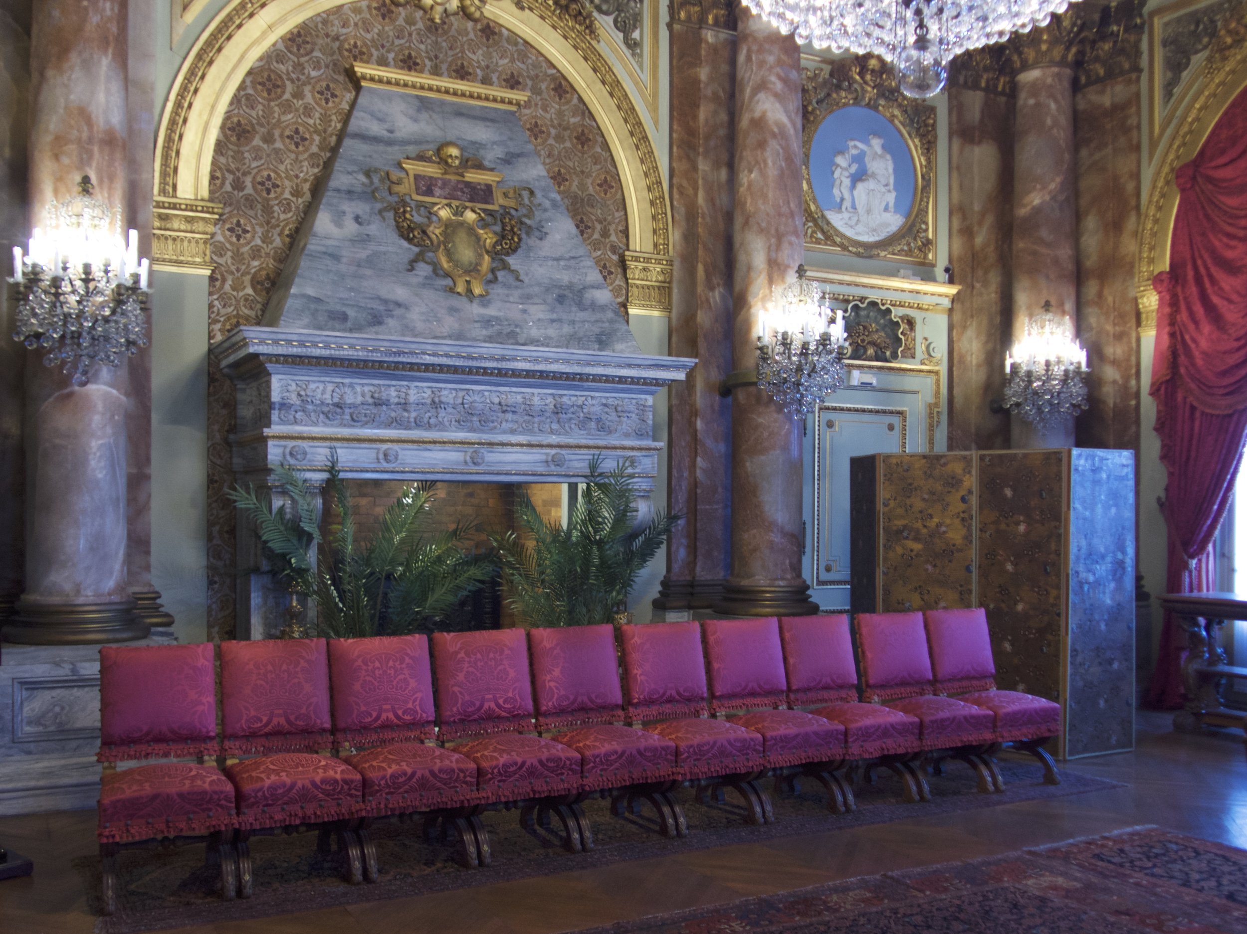 Why block such a grand fireplace?