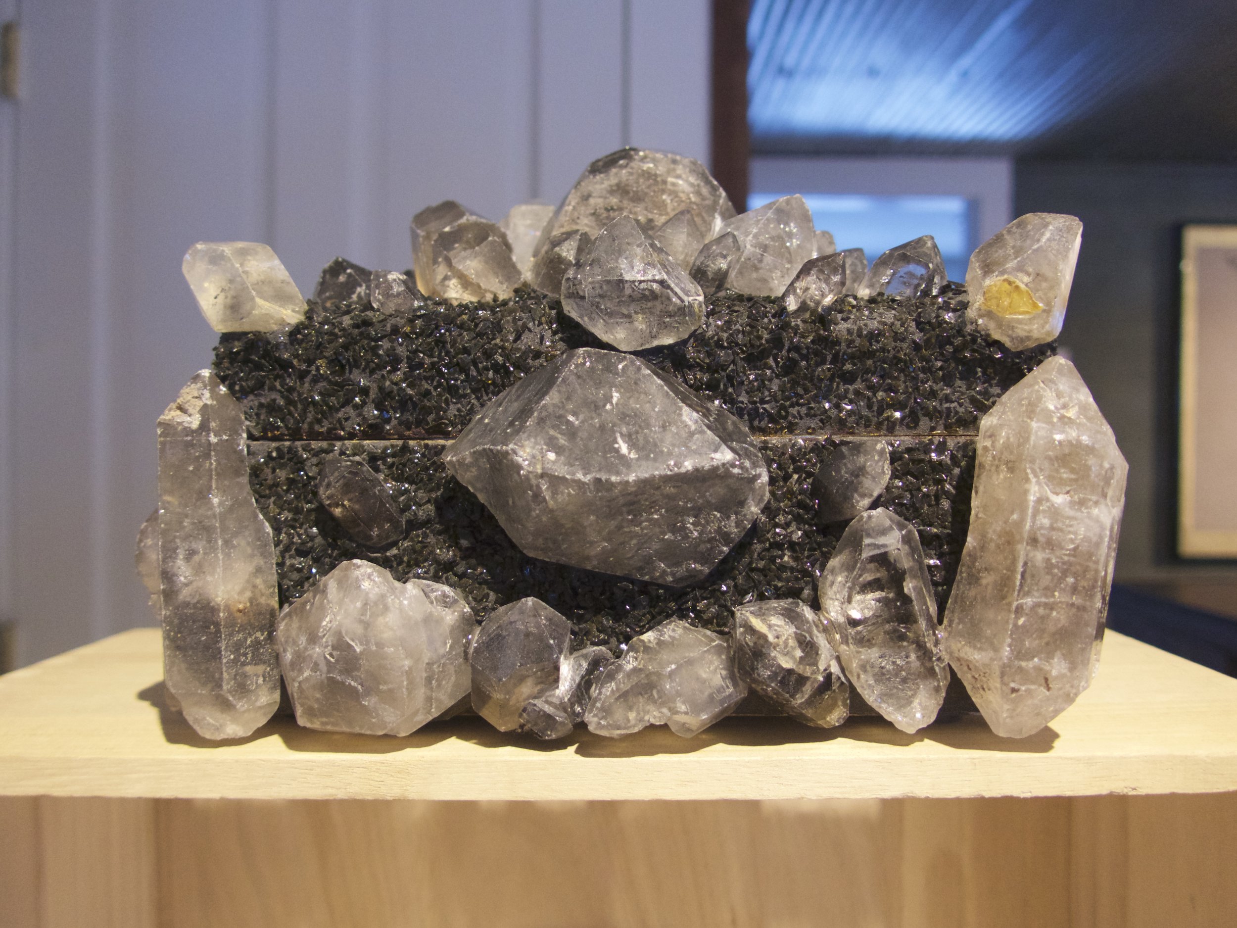 Dark Tibetan Quartz and Hematite Treasure Box by Nate Ricketts
