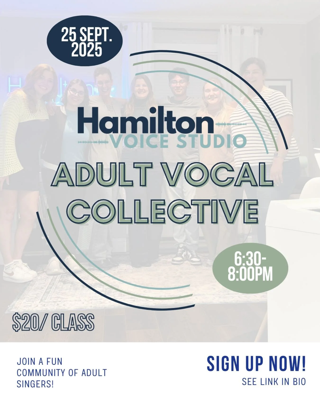 Our first official Adult Vocal Collective (VoCo) group session is coming up and I can&rsquo;t wait to see you there!

Whether you&rsquo;re a professional or a hobbyist, a pop singer or a classical one, VoCo is a great way to grow as a singer in a sup
