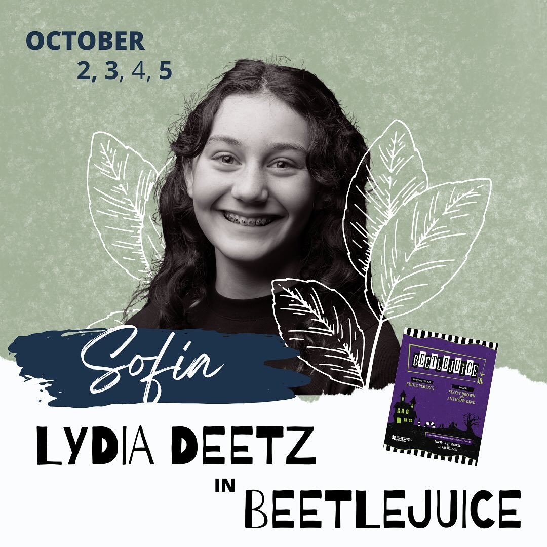 So excited to see Sofia perform as Lydia this coming weekend! She&rsquo;s double cast, so she&rsquo;ll be going on this Thursday, Friday, and Sunday. To say I&rsquo;m proud of this girl would be an understatement. She works so hard and has such a mat