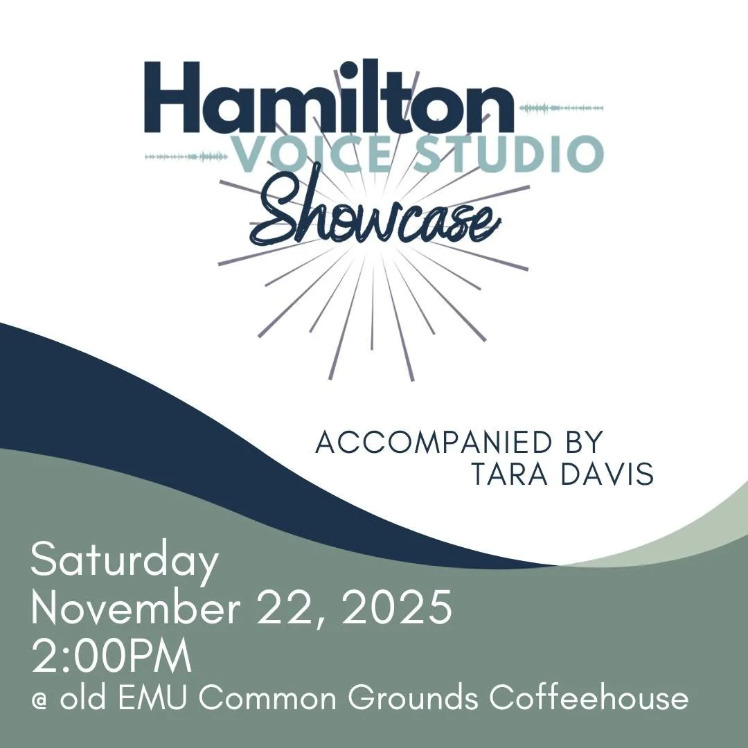 I'm so excited for our upcoming Studio Showcase this Saturday, November 22! We have a small but mighty group performing at 2pm showing a range of songs from Beauty and the Beast, Cabaret, Les Mis, Next to Normal, and Frozen to artists like Clairo.

C