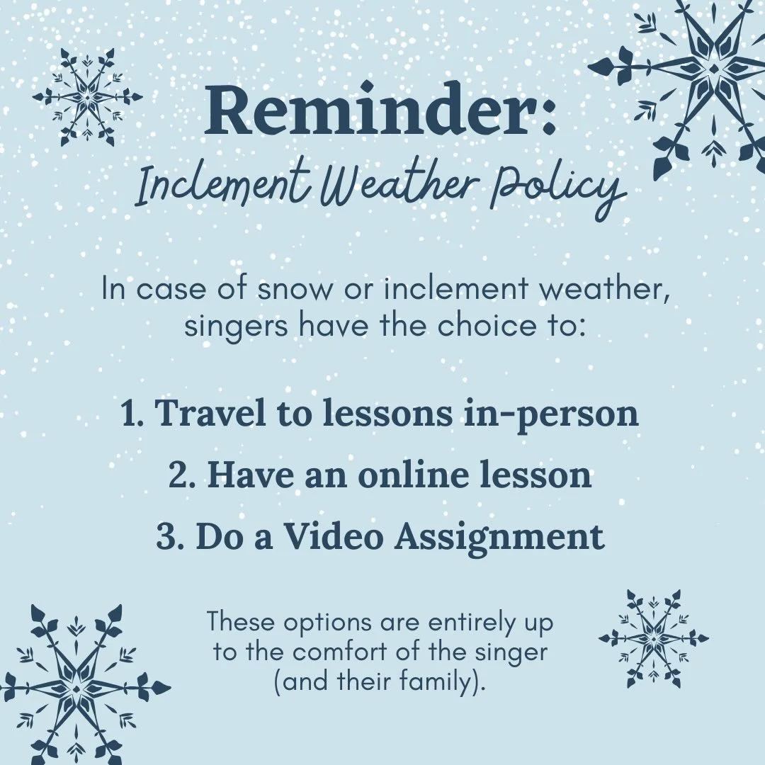 Happy snow day!

Just a quick reminder about how we operate on snow days like today. Monday students, let me know what option you&rsquo;d like to take today, and check your email for the appropriate links.

Enjoy the snow!