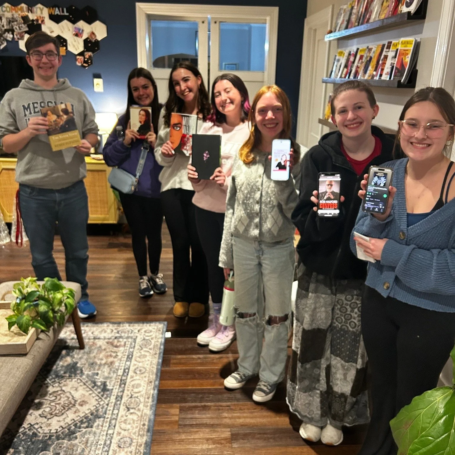 This past summer, our Emerging Artists (highly motivated Juniors and Seniors) all selected a musician's biography/autobiography to read. Last month, we got together to discuss these artists and what we learned.

I'm so proud of these singers for taki