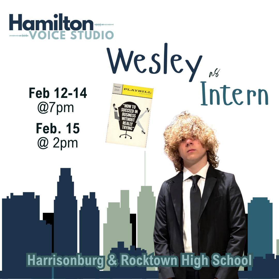 Show Announcement: How to Succeed in Business Without Really Trying

I'm so excited to see Wesley take the stage in this production. It's fun to explore the singing world with him and watch him masterfully tackle very different singing styles, from a