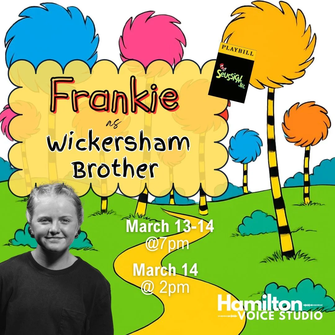 I can't wait to see Frankie perform as one of the Wickersham Brothers in her middle school production of Seussical Jr. tonight! Frankie is such a strong singer and a dynamic actor, and is always so engaging to watch! I can't wait to see her bring thi