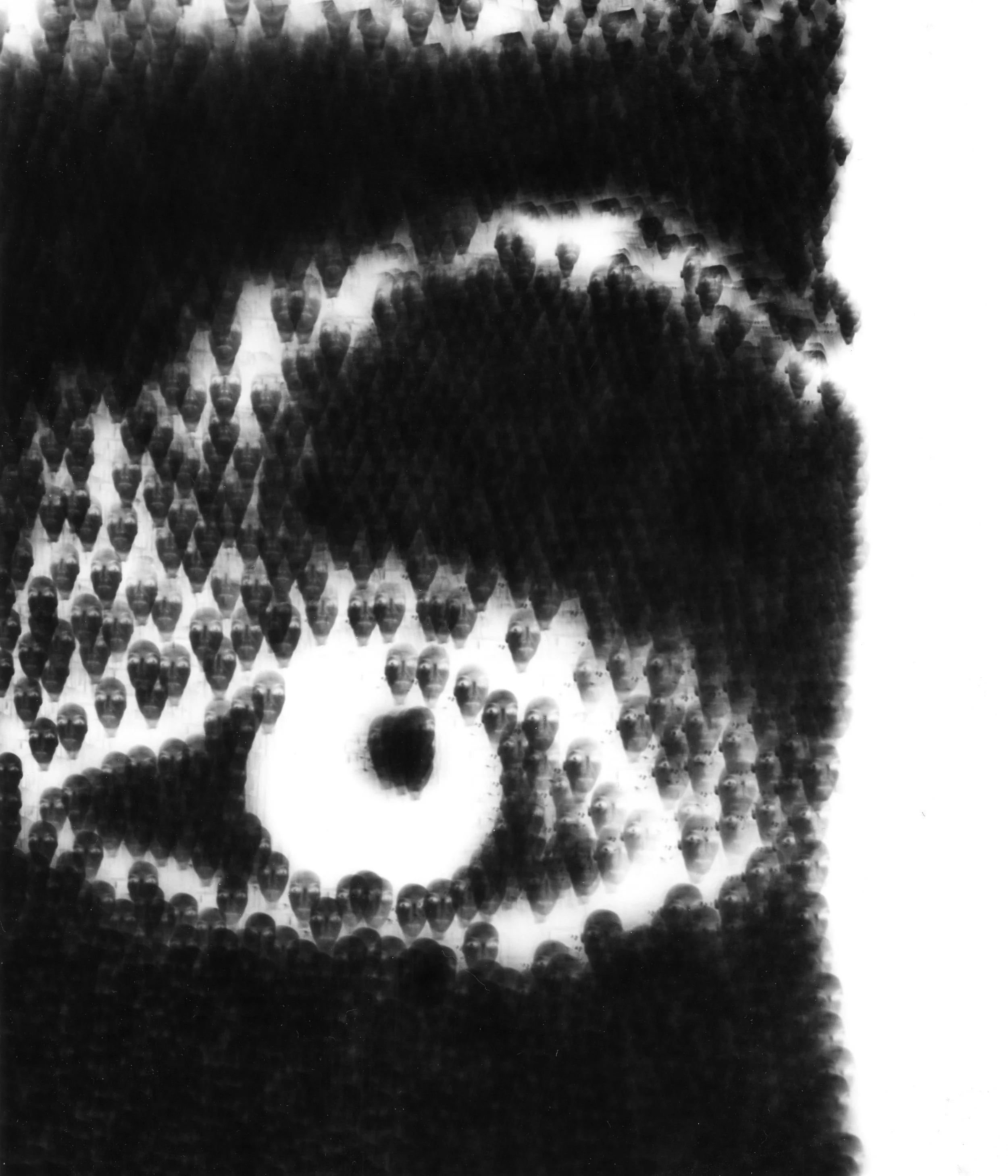 one of original multi-pinhole paper negative.