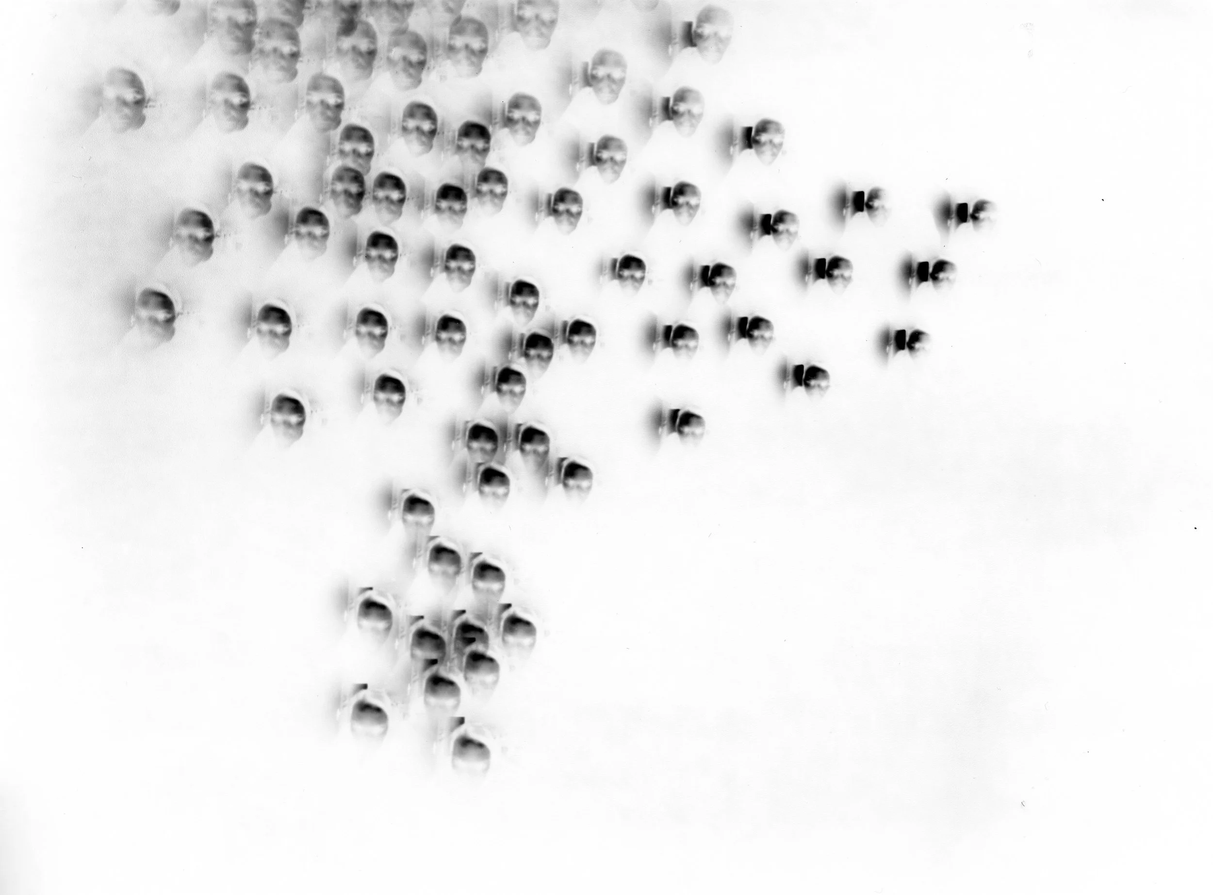 one of original multi-pinhole paper negative.
