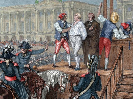 Another unfortunate citizen goes to the favourite razor of France, but fortunately for the rest of the nation this reign of terror was not to last. Courtesy: Encyclopedia Britannica