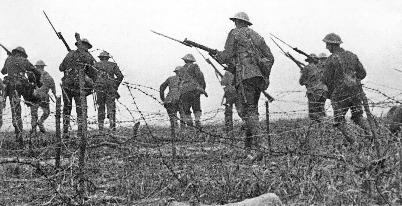 The allies had plainly learned nothing, as the brutal inefficiency of the Gallipoli campaign was repeated ad nauseum on the Somme, where mindless tactics and apocalyptic conditions combined to forge hell on earth .