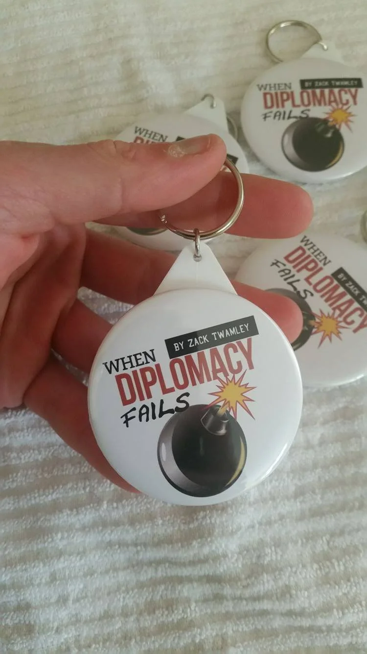 Why yes that is a keyring, and there's more merchandise where that came from! Patrons will get their own 'Diplomat Care Package', but an actual shop for selling this stuff is en route soon! I really do hold nothing back when it comes to promoting this podcast, but it is a fine line between marketing and obsessing, as I did at one point.