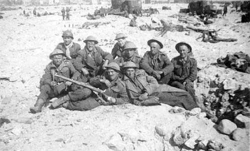 The real Dunkirk - the 59th Staffordshire regiment awaiting evacuation.