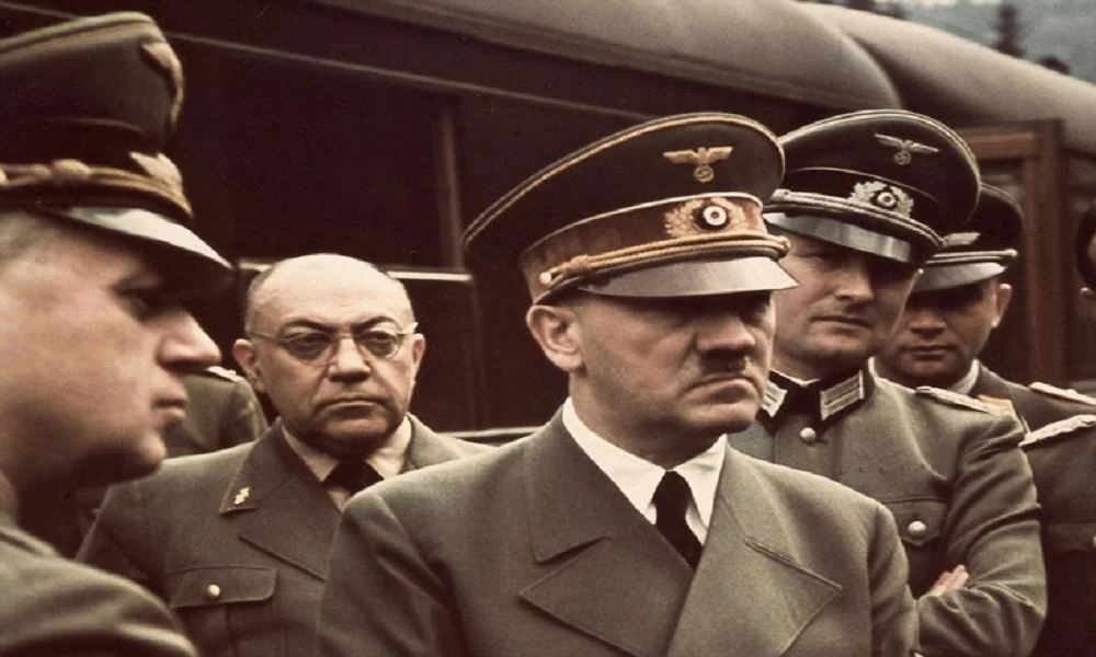 Morell (standing behind Hitler) was always in the background, and his previously unseen notes shed an unprecedented light on Hitler's relationship with drugs.
