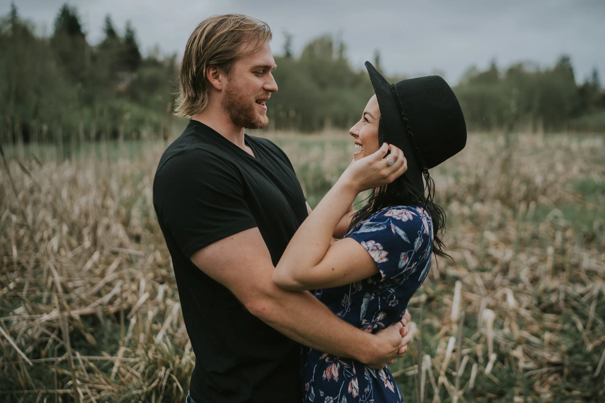 Mackenzie + Jerad: Cloudy Field Engagement