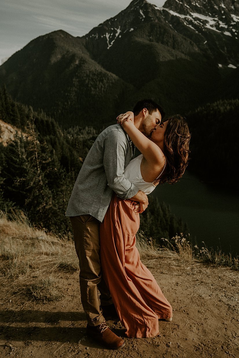 Diablo Lake engagement session in the north cascades 