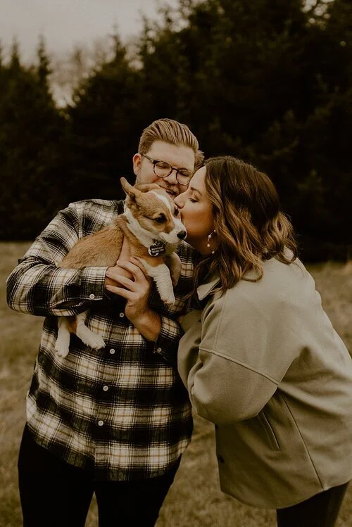 Corgi + Couples Session: Sarah + Justin + Wallace