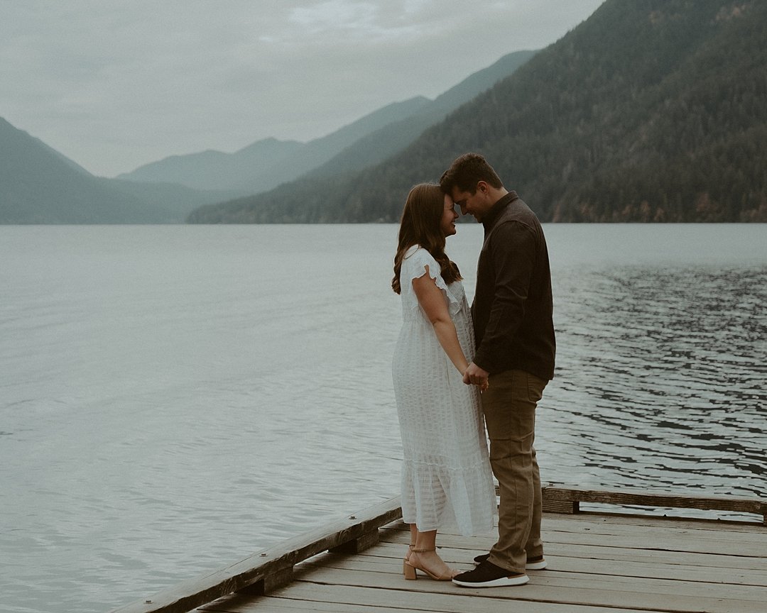 Olympic Peninsula Engagement Photos at Lake Crescent