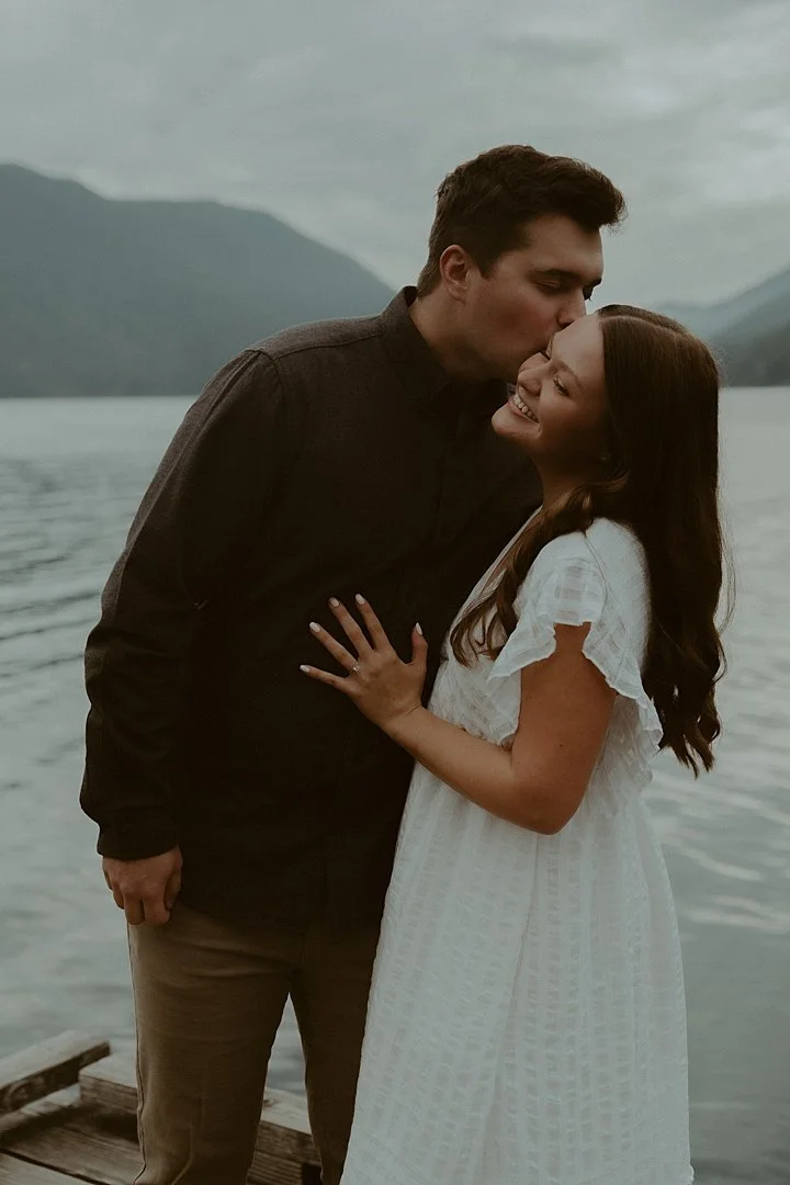 Title: Pacific Northwest Engagement Session at Lake Crescent