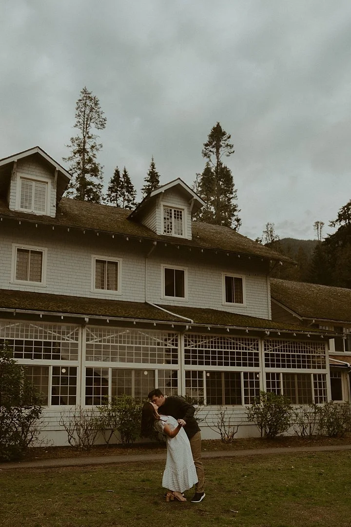 Engagement Session at Lake Crescent Lodge in Olympic National Park