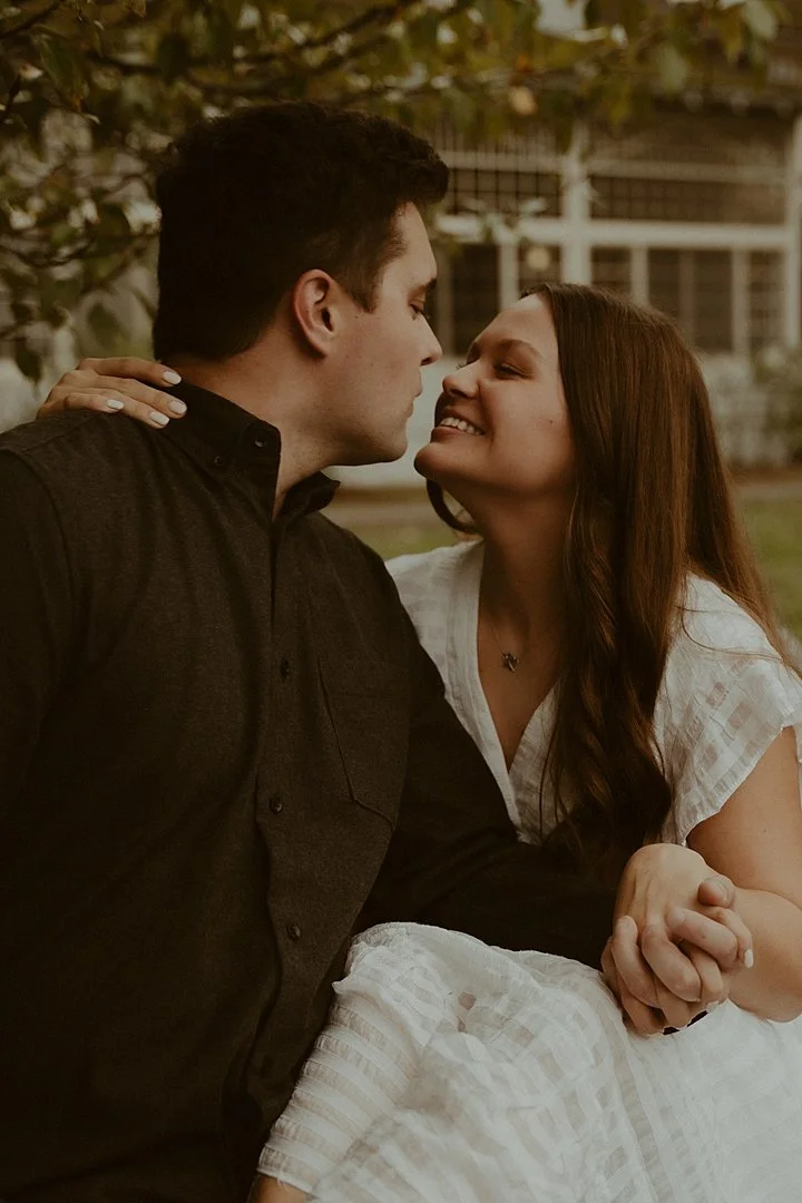 Port Angeles Lakeside Engagement Photos at Lake Crescent