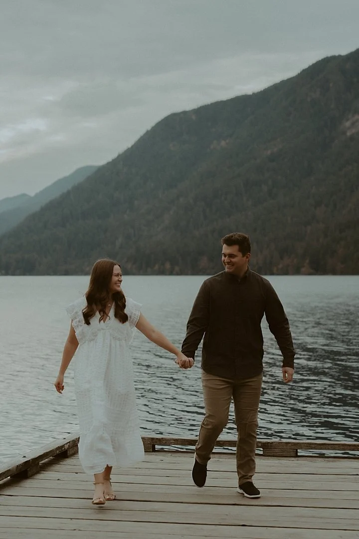 Lake Crescent Lodge Engagement Session in Port Angeles