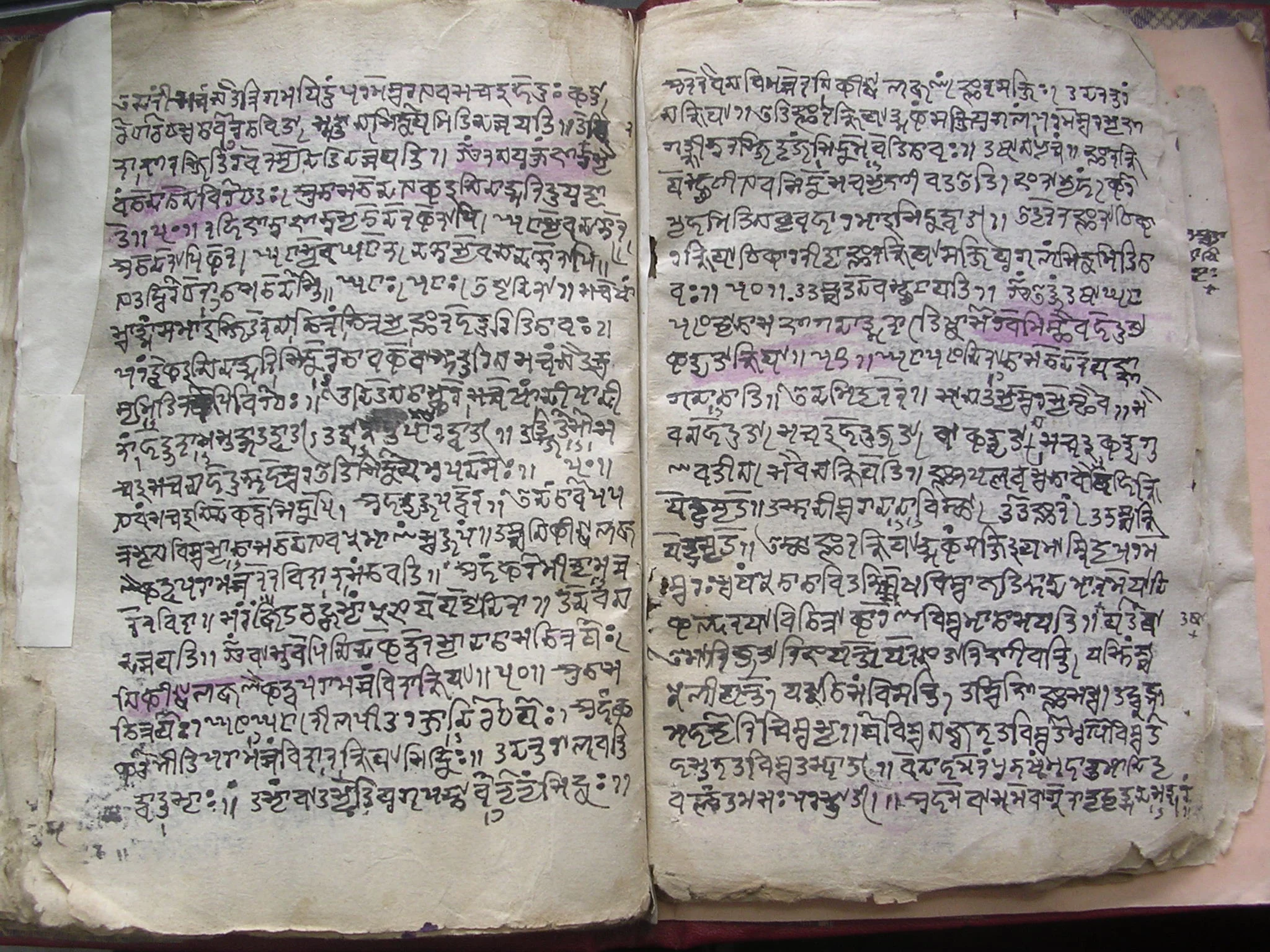 A manuscript from Kashmīr. Language: Sanskrit. Script: Śāradā.