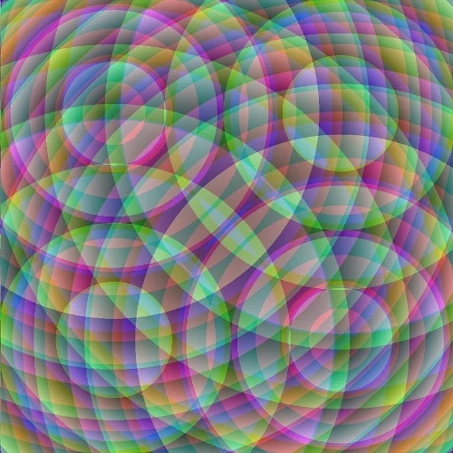 A classic interference pattern. A small number of wave-emitting sources can create a very complex pattern.
