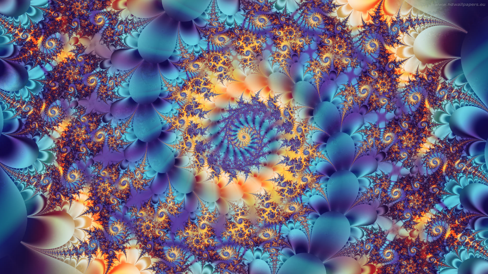 A mathematically-modelled fractal. It is 'holographic' in the sense that the pattern of the whole is found in each part. (Click to expand.)
