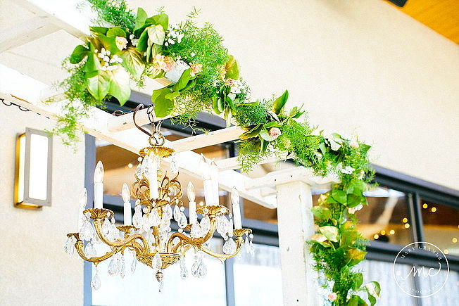 Arbor with Chandelier