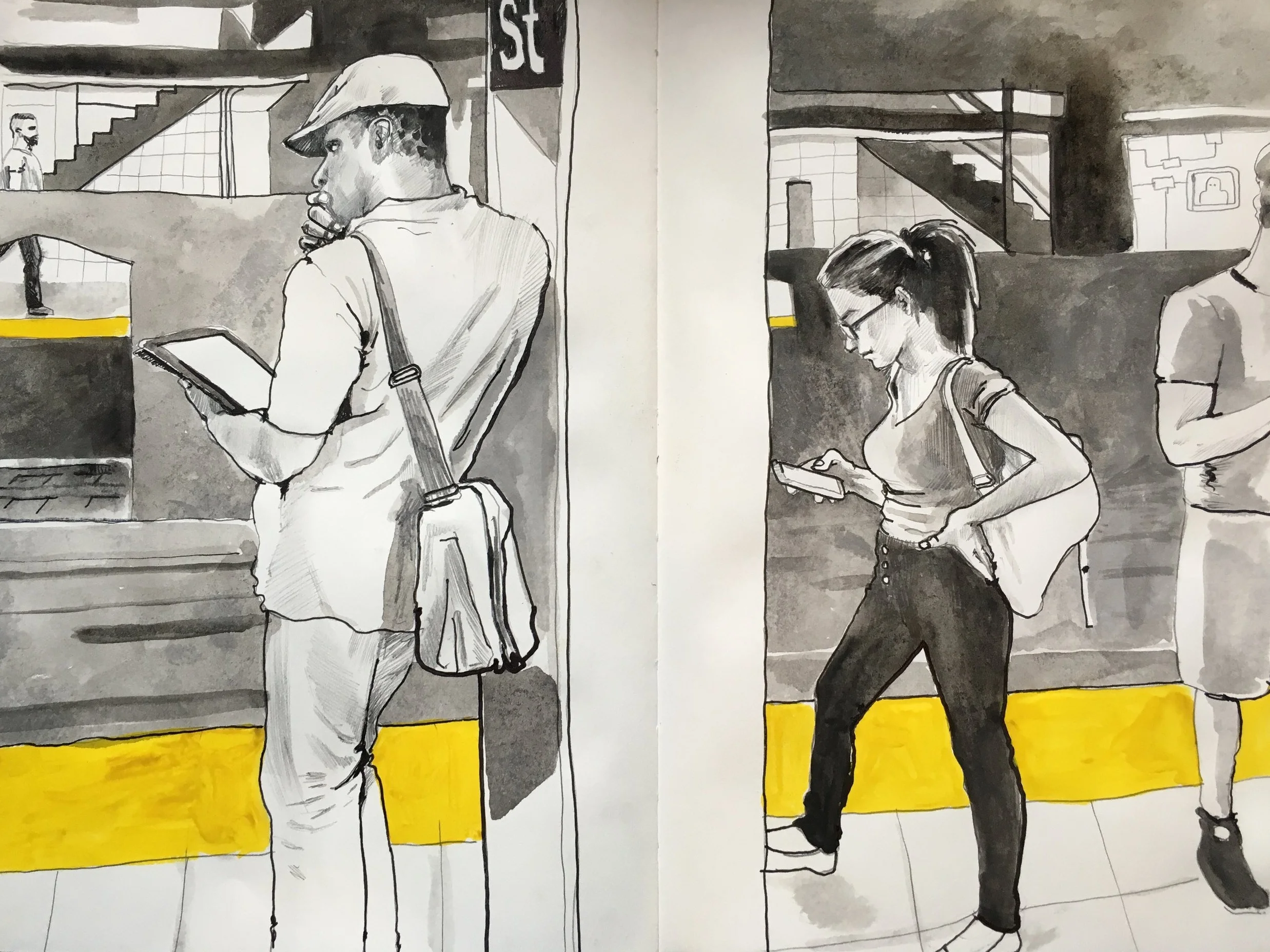 11.5in x 16.5in watercolor & pencil on paper