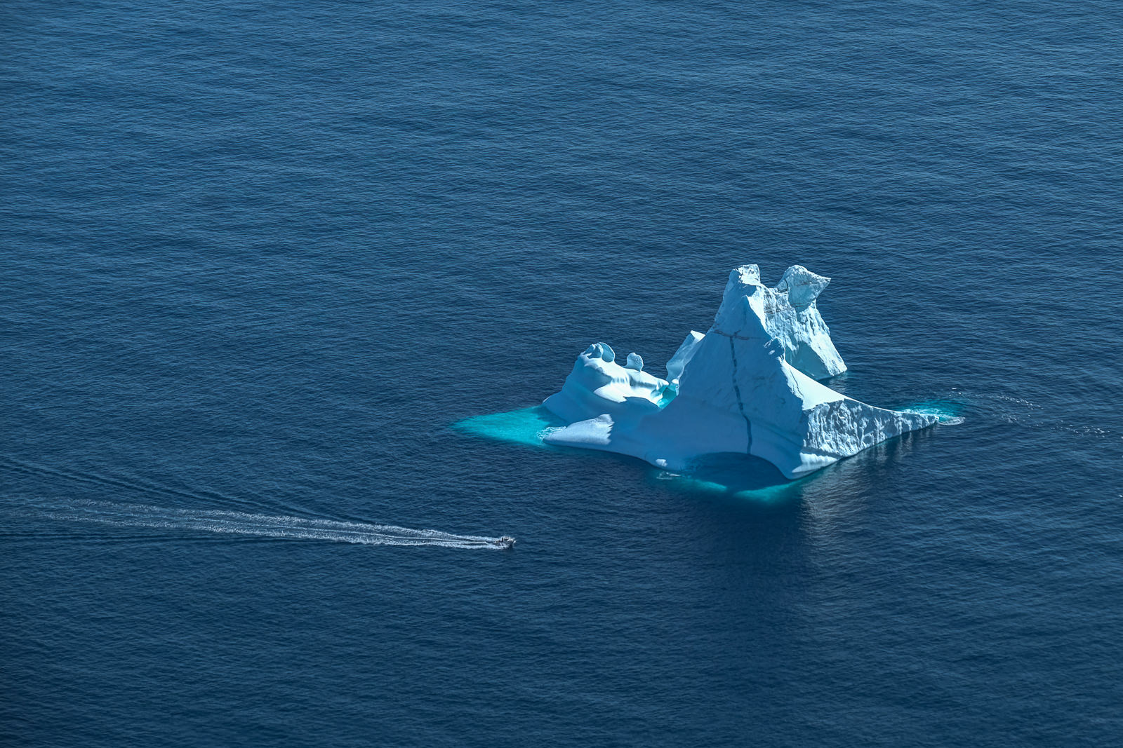 iceberg near Tasiilaq. the fishing boat gives you an idea of scale