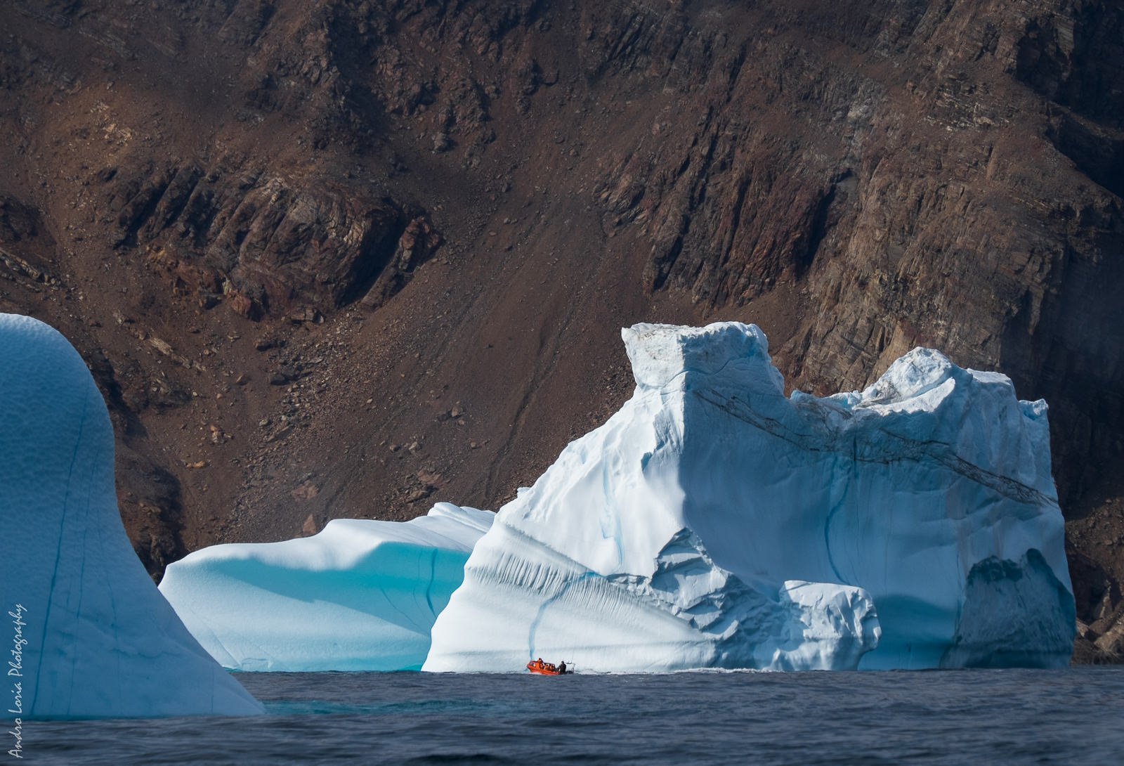 icebergs on the way to Tasiilaq
