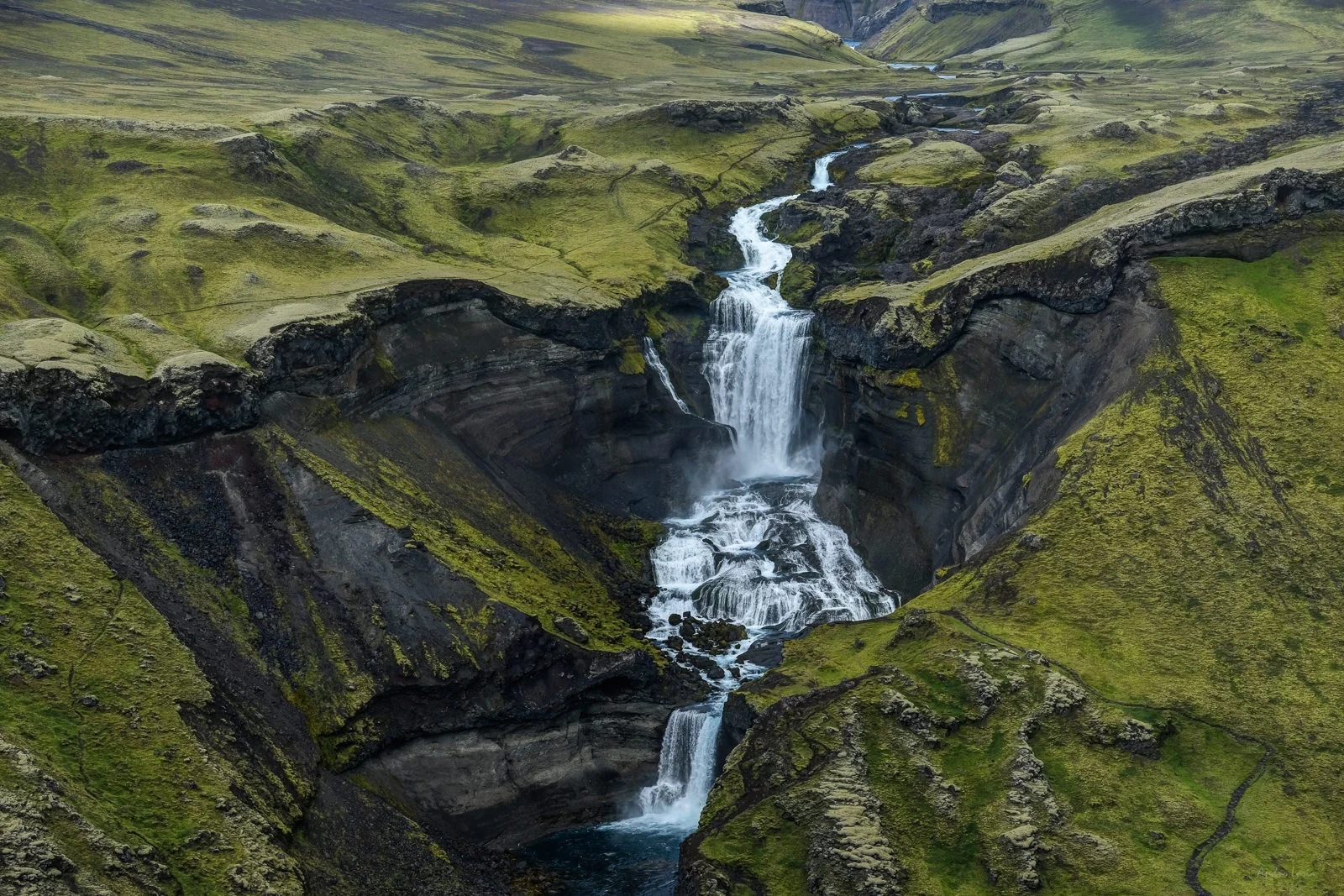 "close up" of Ófærufoss ( The Impassable), Eldgjá Fissure. (XF 50-140mm f2.8 at 50mm 1/320 f6.4 ISO200)