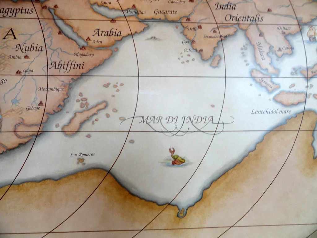Detail of Map mural