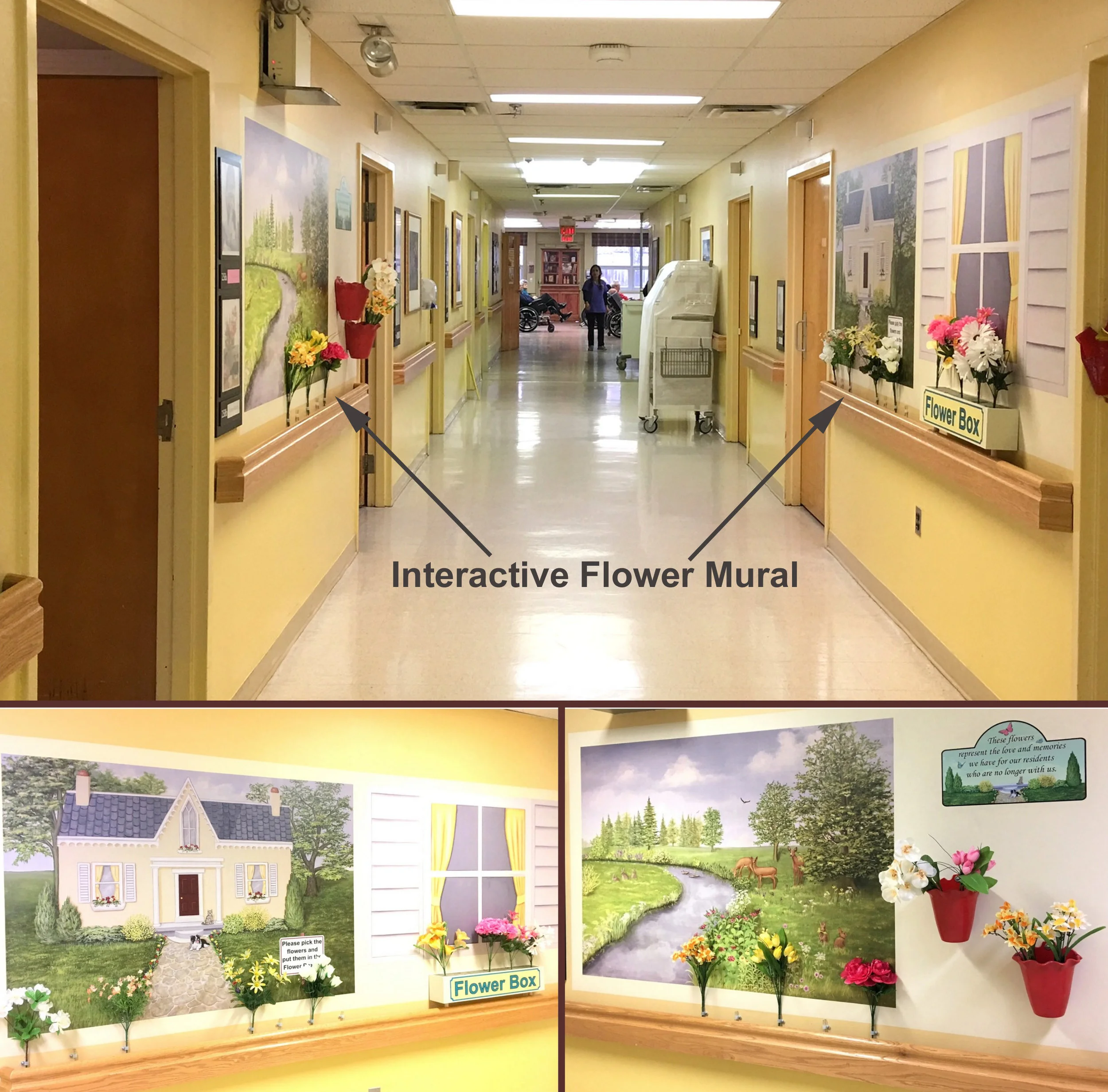 Interactive Flower Mural