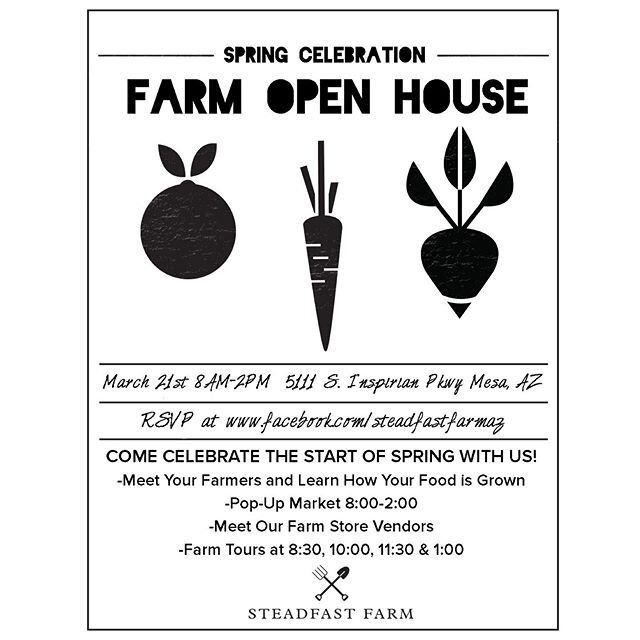 Farm Open House on 3/21 8a-2p! Come celebrate the start of spring with us! The farm store will be open and we'll be selling veggies, flowers, eggs and honey from the farm as well as local bread, pastries, coffee, flour, olive oil, chocolate, raw milk