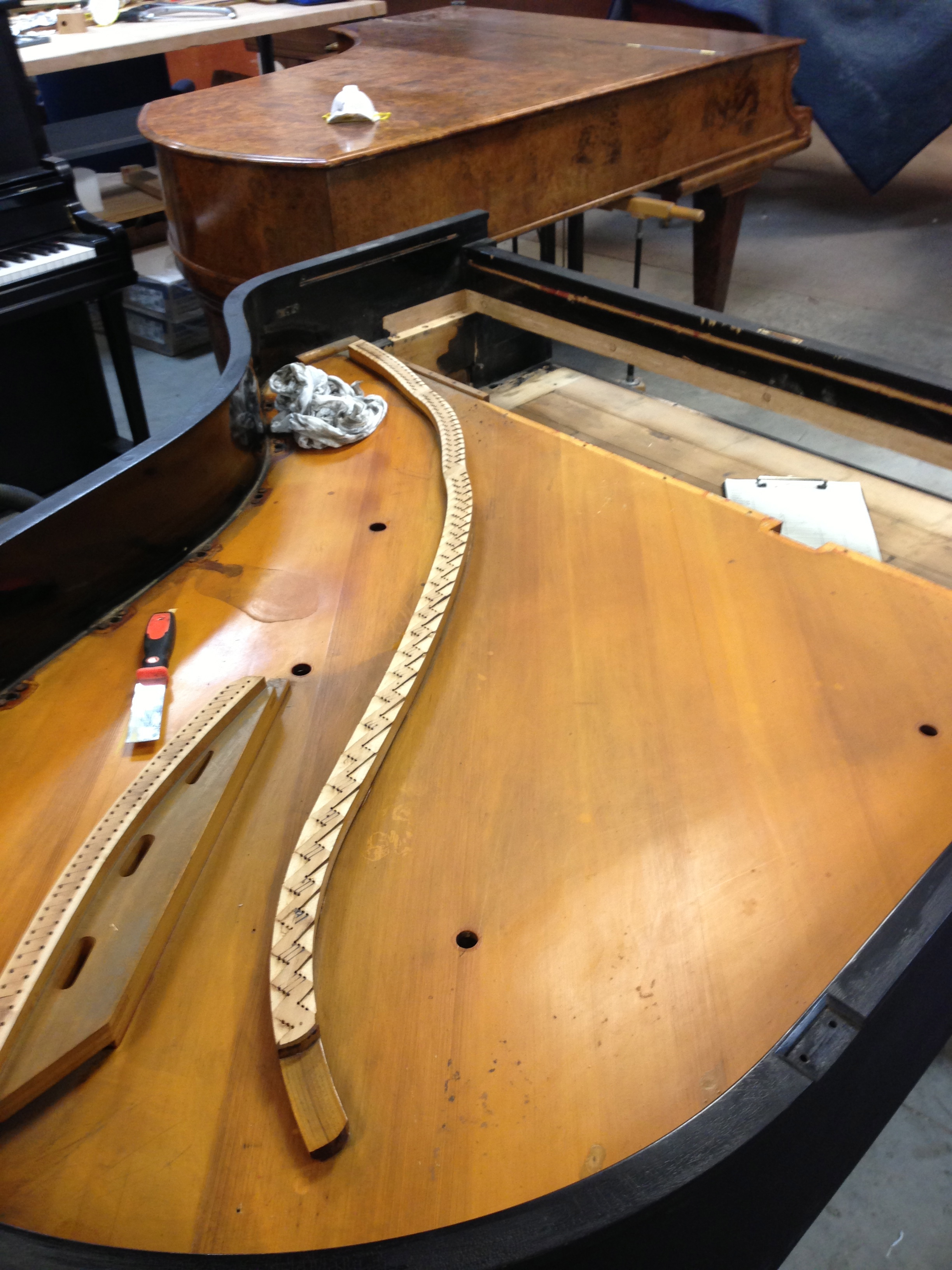 Soundboard Refinishing