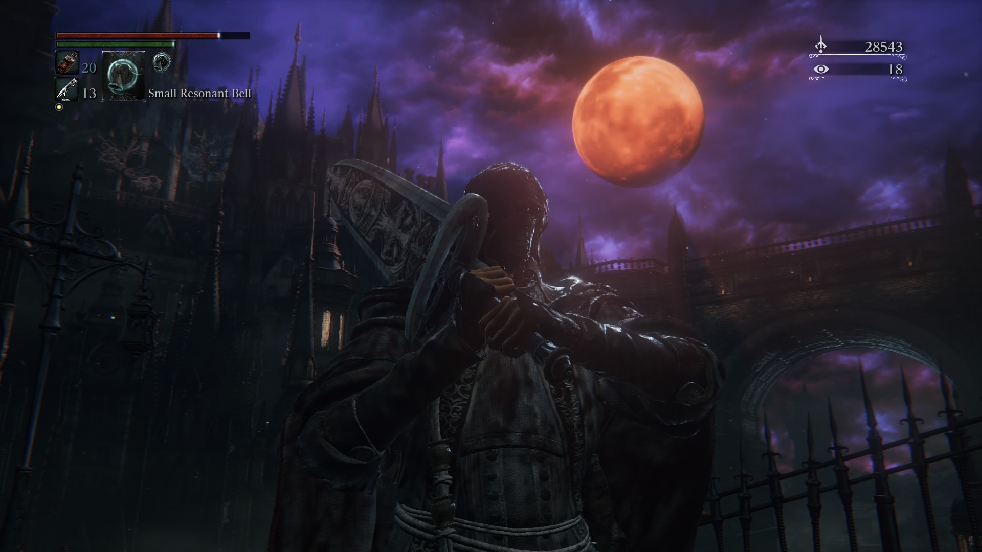 So much of bloodborne is so incredibly intense that i find myself, in the quieter moments of respite, taking selfies with the moon.