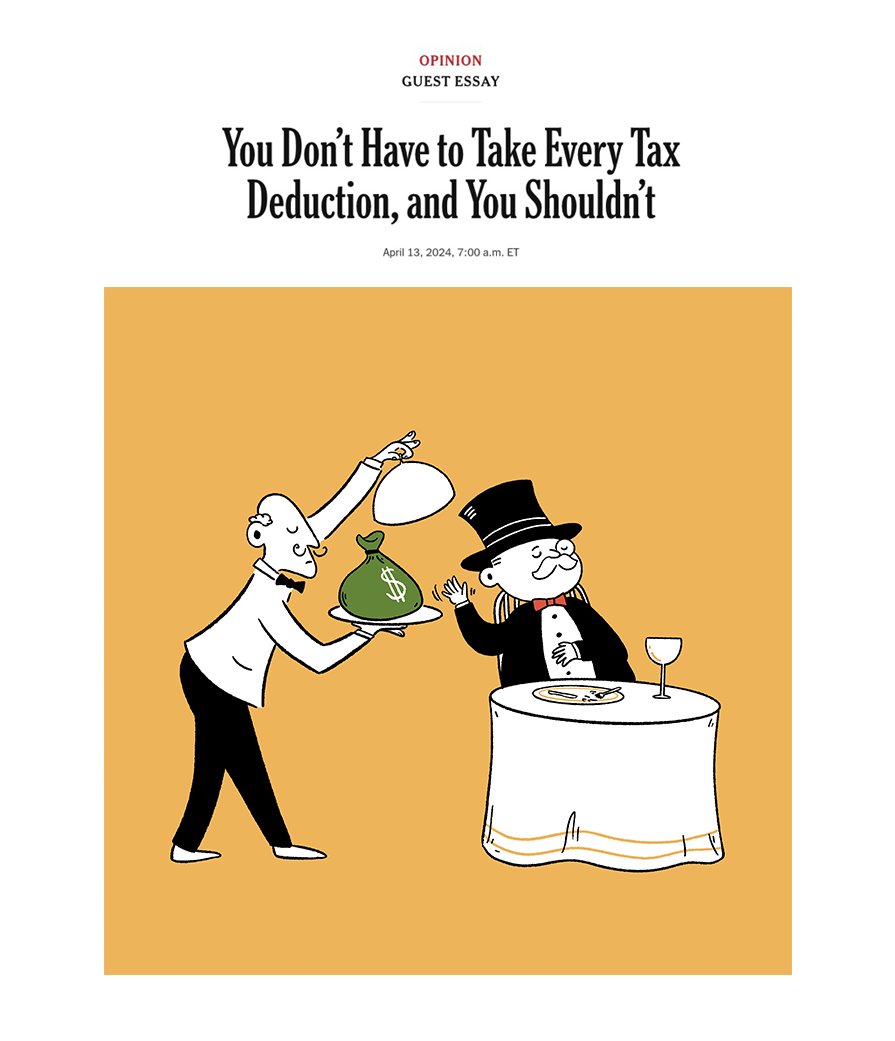 You Don't Have to Take Every Tax Deduction, and You Shouldn't