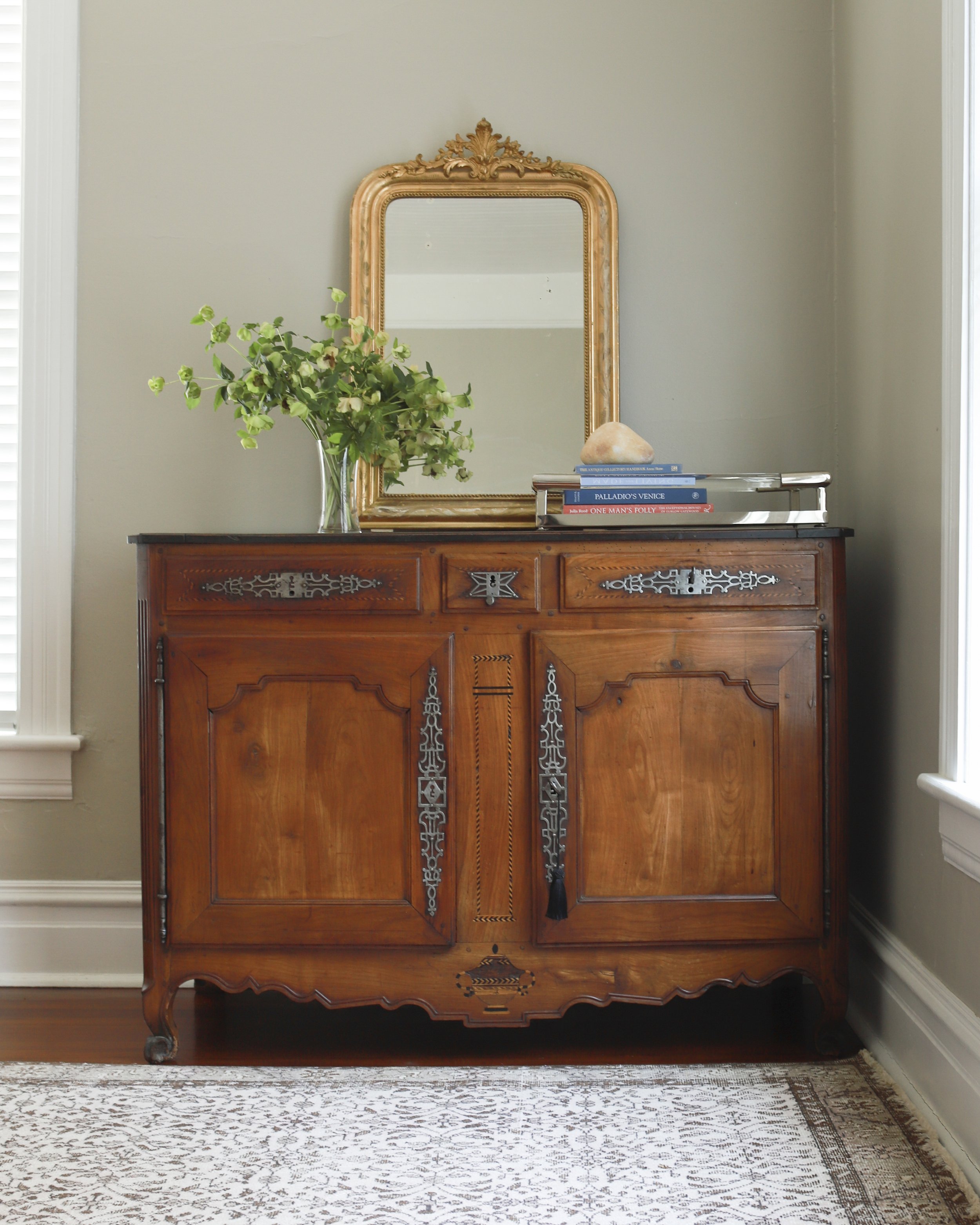 19th Century French Provincial Walnut Sideboard, Buffet