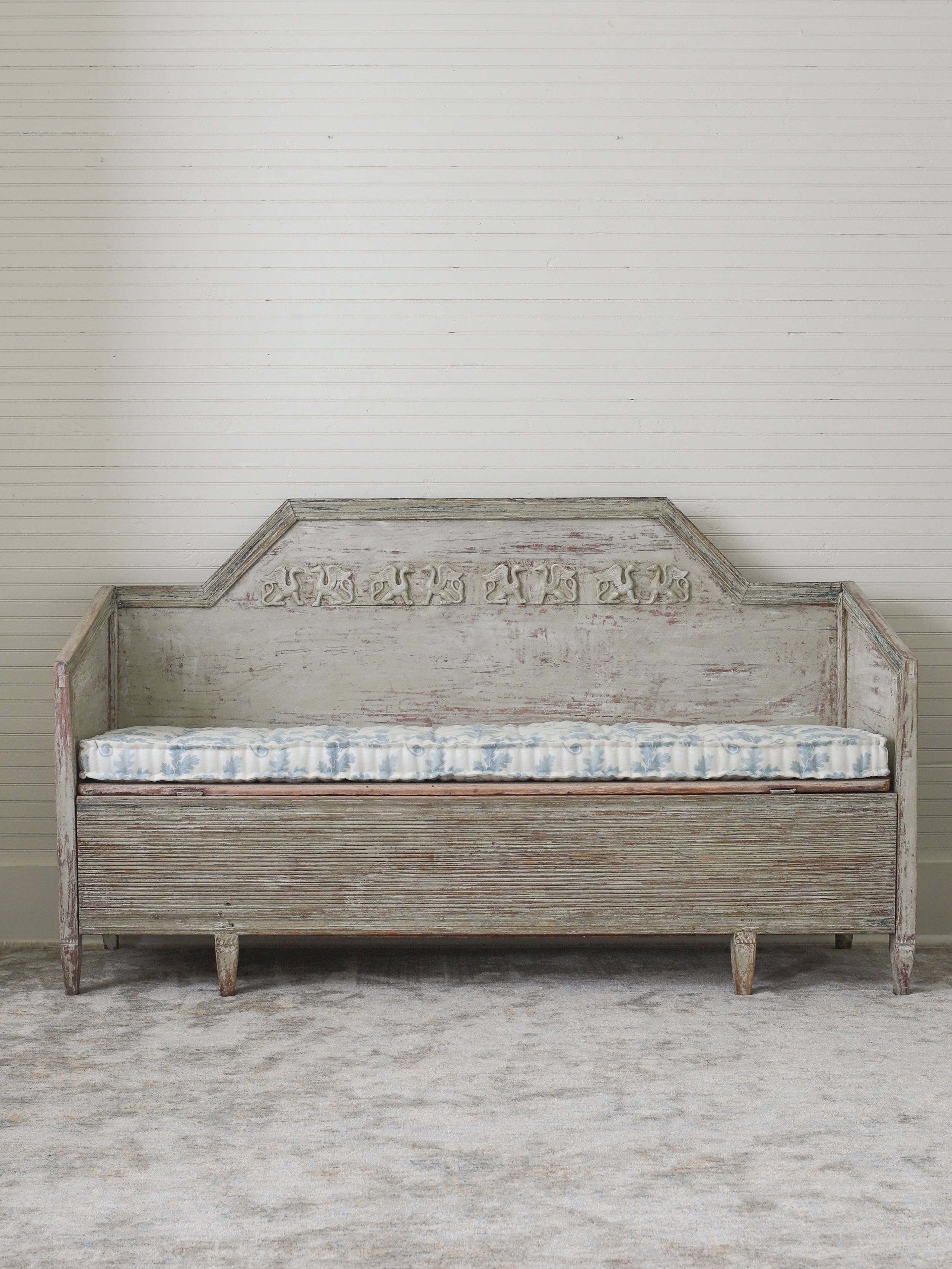 19th Century Swedish Gustavian Bench