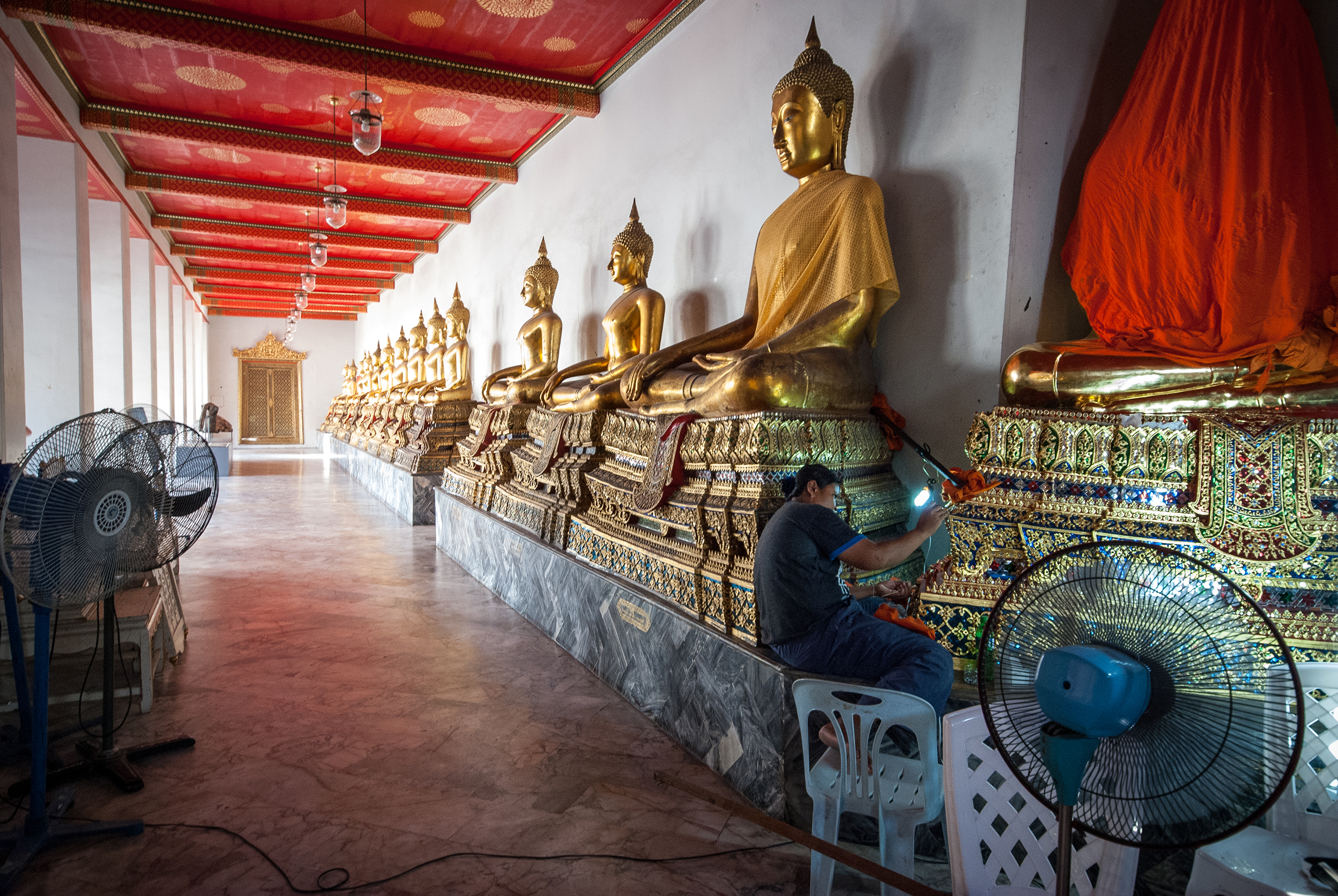There are more than 40000 Buddhist temples (Thai: Wat) in Thailand, maintaining them all in good shape is a difficult task