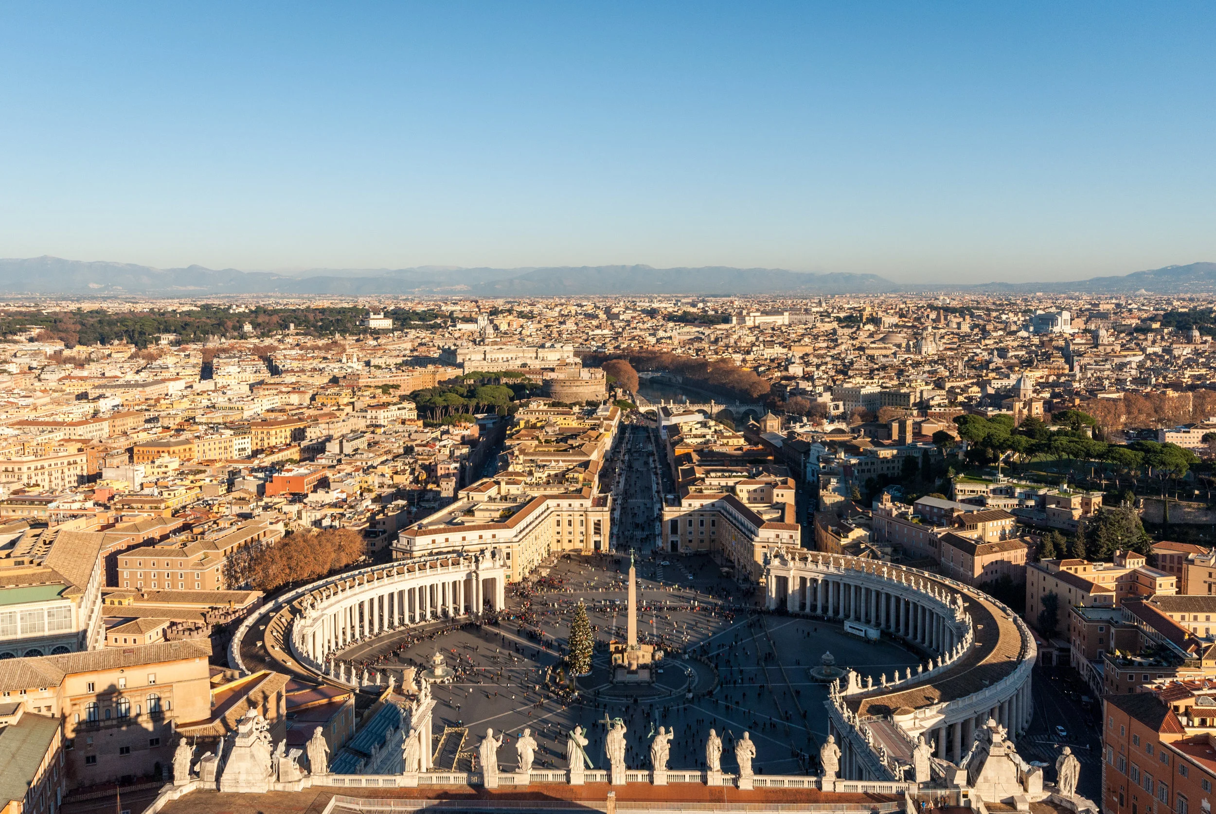 Piazza San Pietro in Christmas time, Vaticano Roma